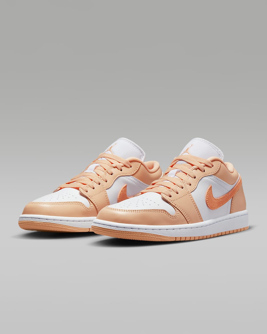 Air Jordan 1 Low Women's Shoes - Sunset Haze/White/Bright Citrus