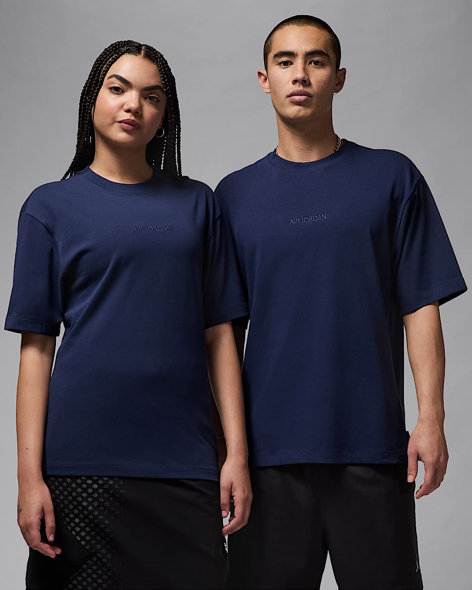 Playera para hombre Jordan Wordmark 85 - Azul marino medianoche/Azul marino medianoche