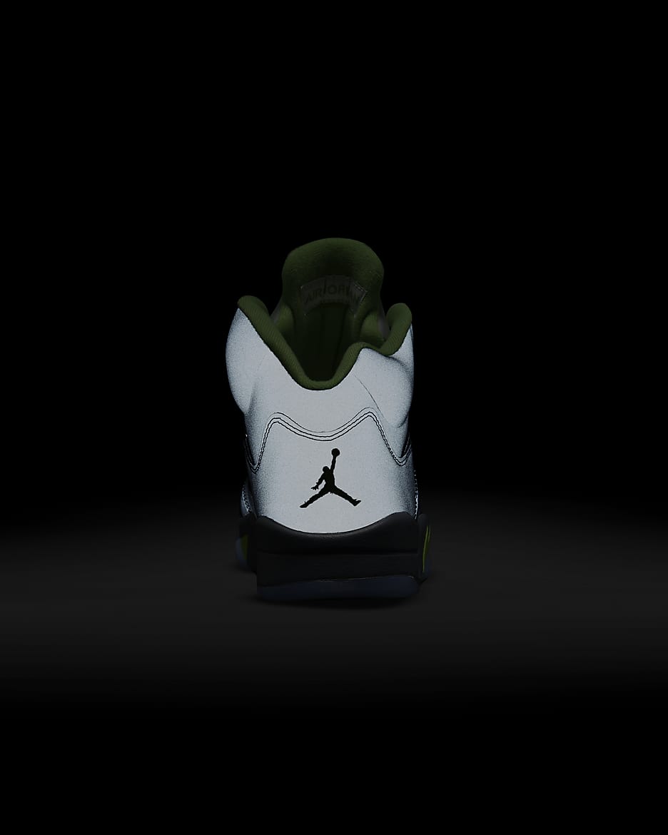 Chaussure Air Jordan 5 Retro « Green Bean » pour Homme - Silver/Flint Grey/Green Bean