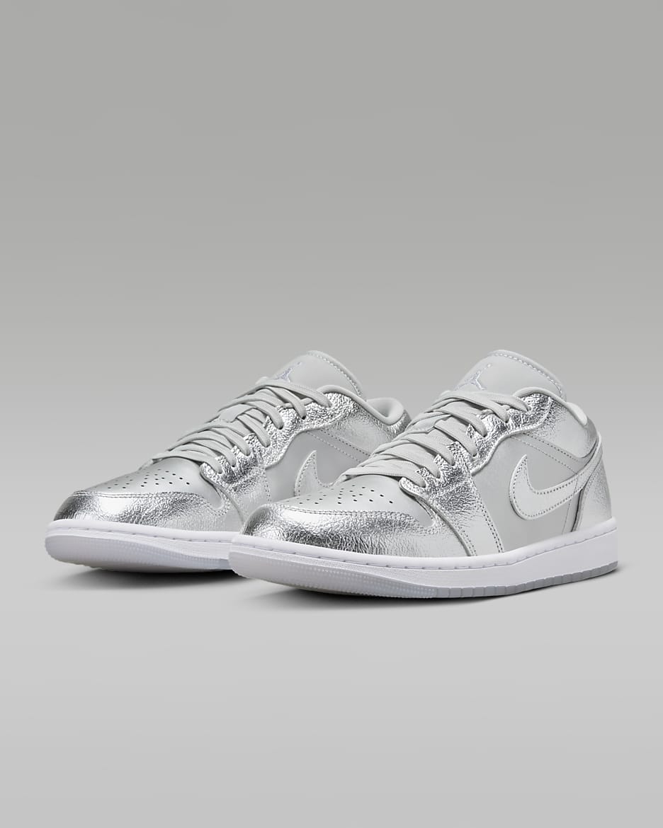 Air Jordan 1 Low SE Women's Shoes - Metallic Silver/Wolf Grey/White/Photon Dust