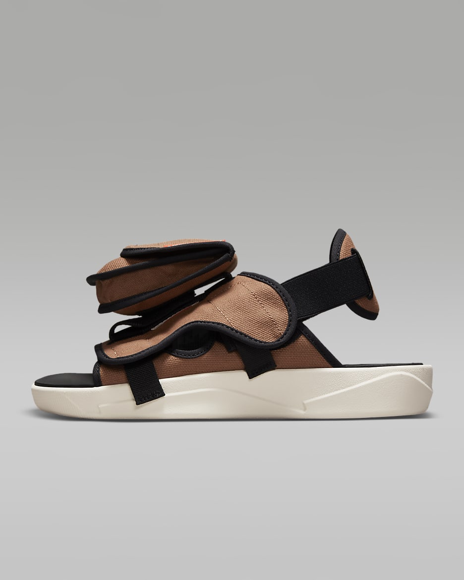Jordan LS Slides - Archaeo Brown/Hemp/Light Orewood Brown/Habanero Red
