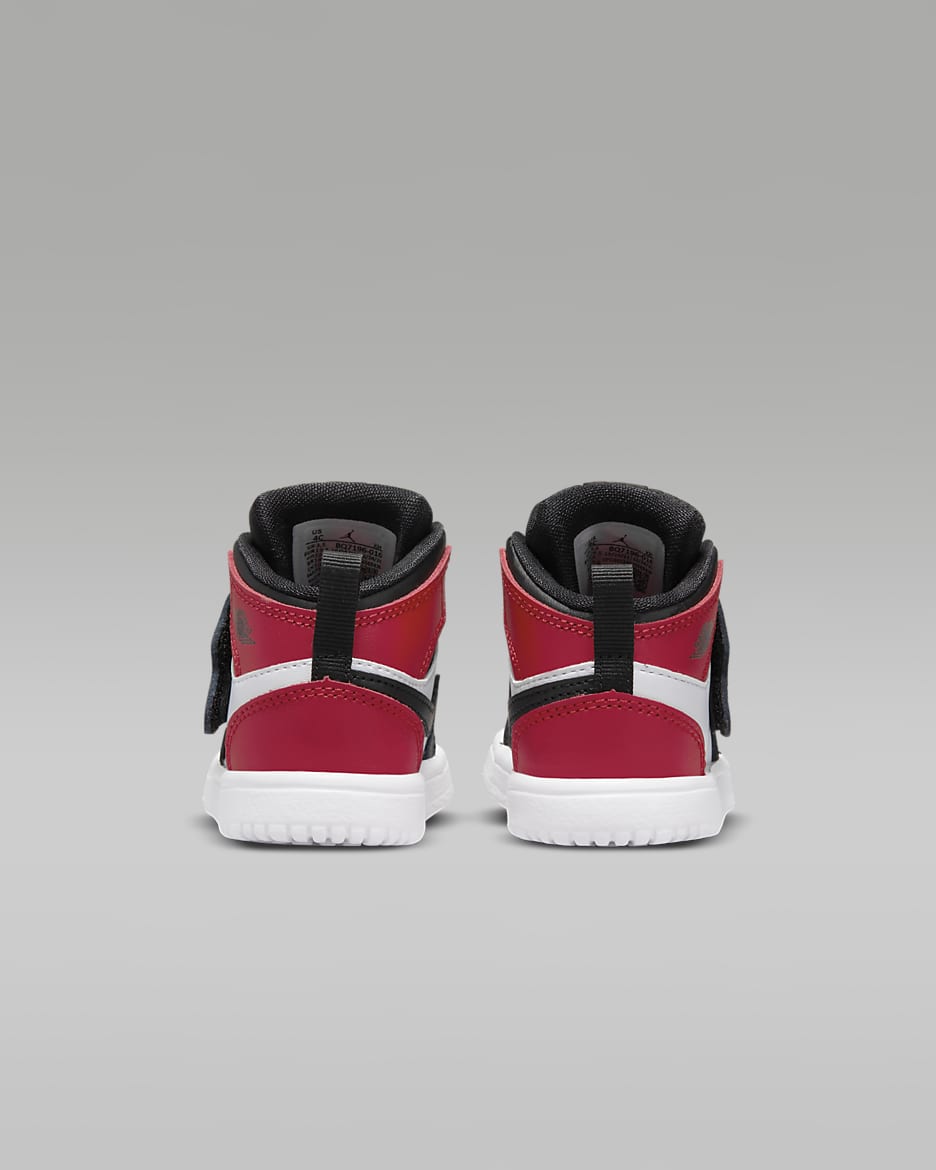 Chaussure Sky Jordan 1 pour Bébé et Petit enfant - Noir/Varsity Red/Blanc/Anthracite