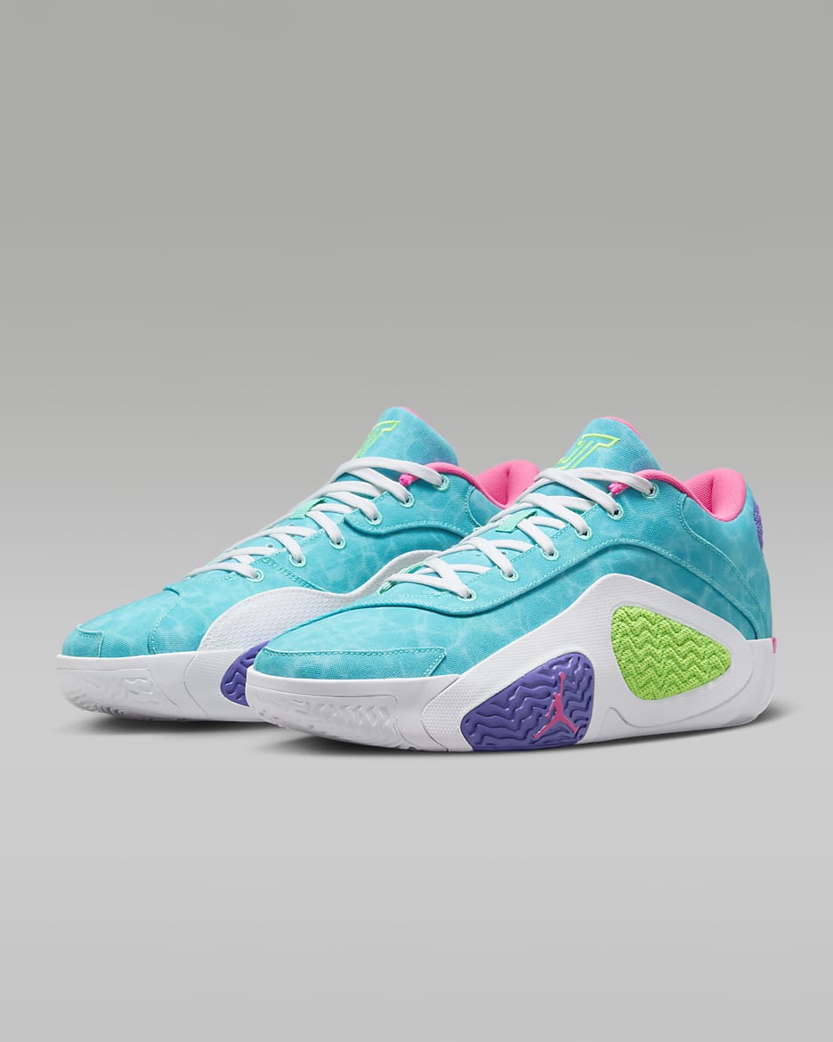 Tatum 2 PF Basketball Shoes - Hyper Jade/White/Hyper Pink/Green Strike