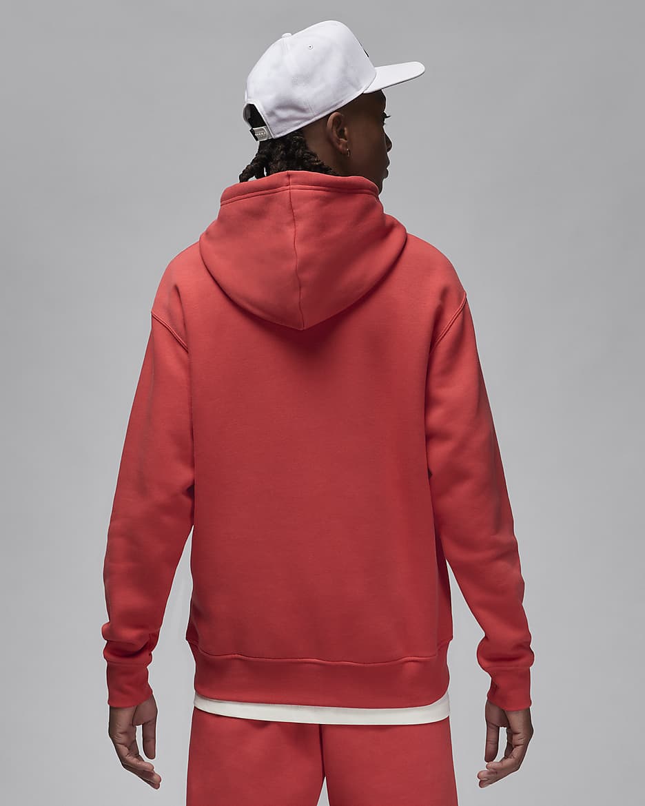 Jordan Essentials Men's Fleece Hoodie - Lobster/Gym Red