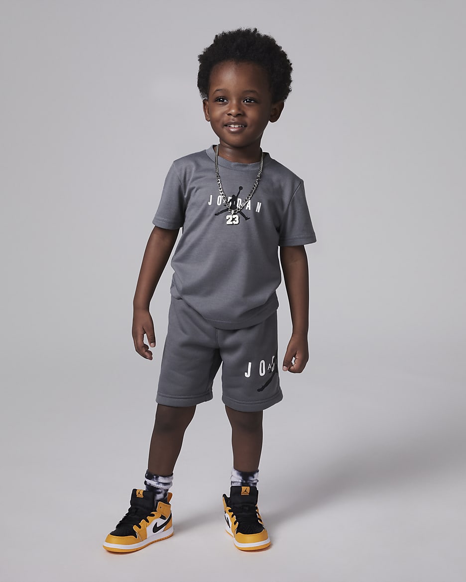 Jordan Sustainable Shorts Set Toddler Set - Smoke Grey
