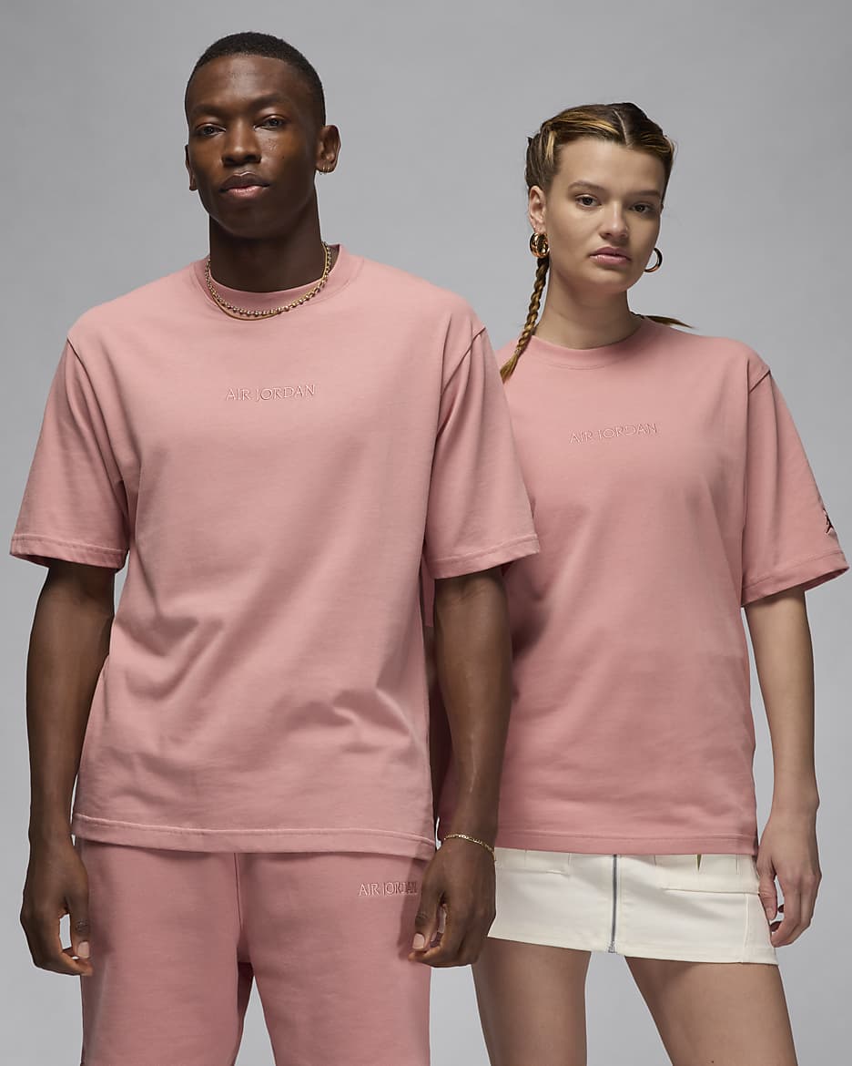 Playera para hombre Jordan Wordmark - Rosa óxido