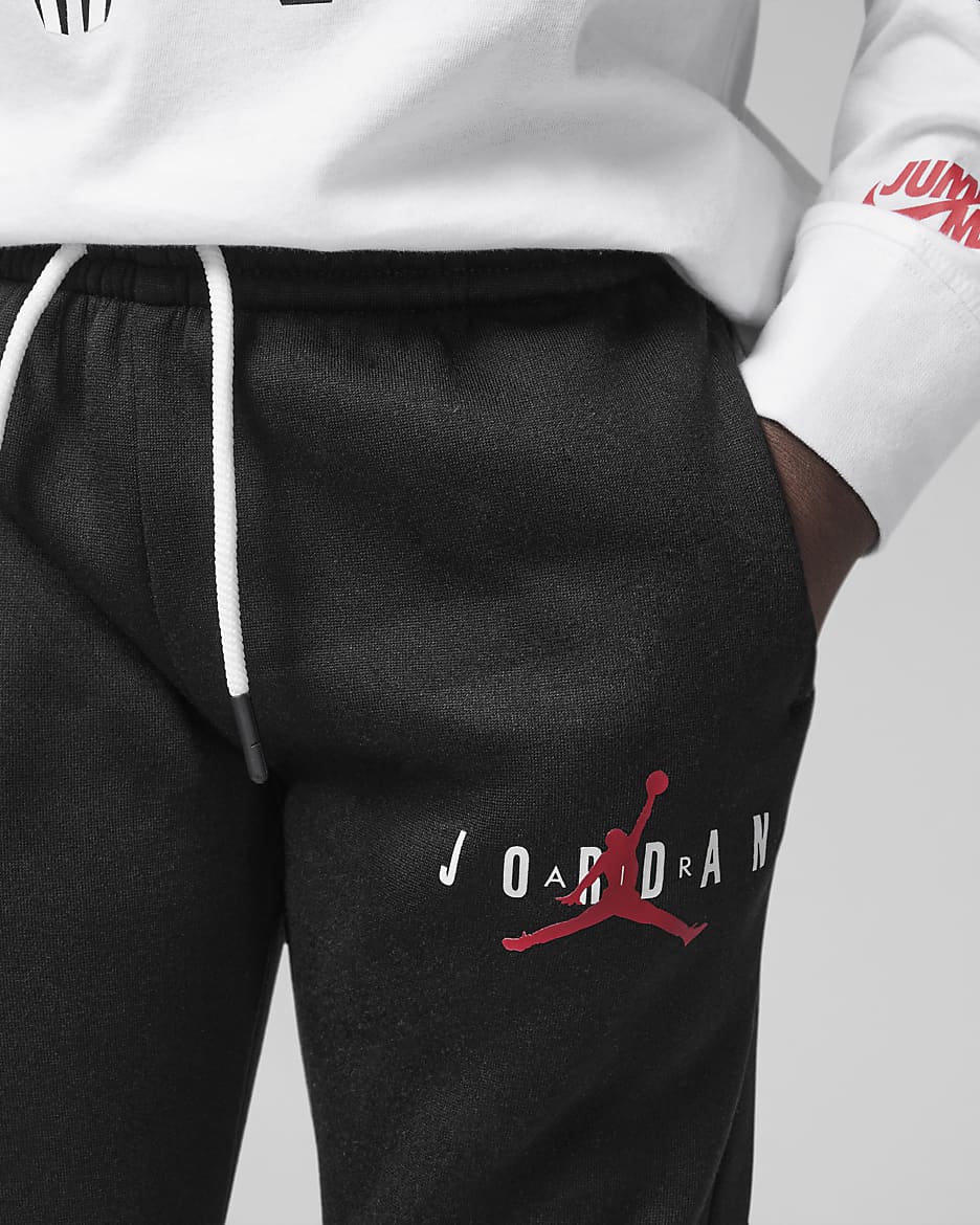 Pantalon en tissu Fleece Jordan pour enfant - Noir