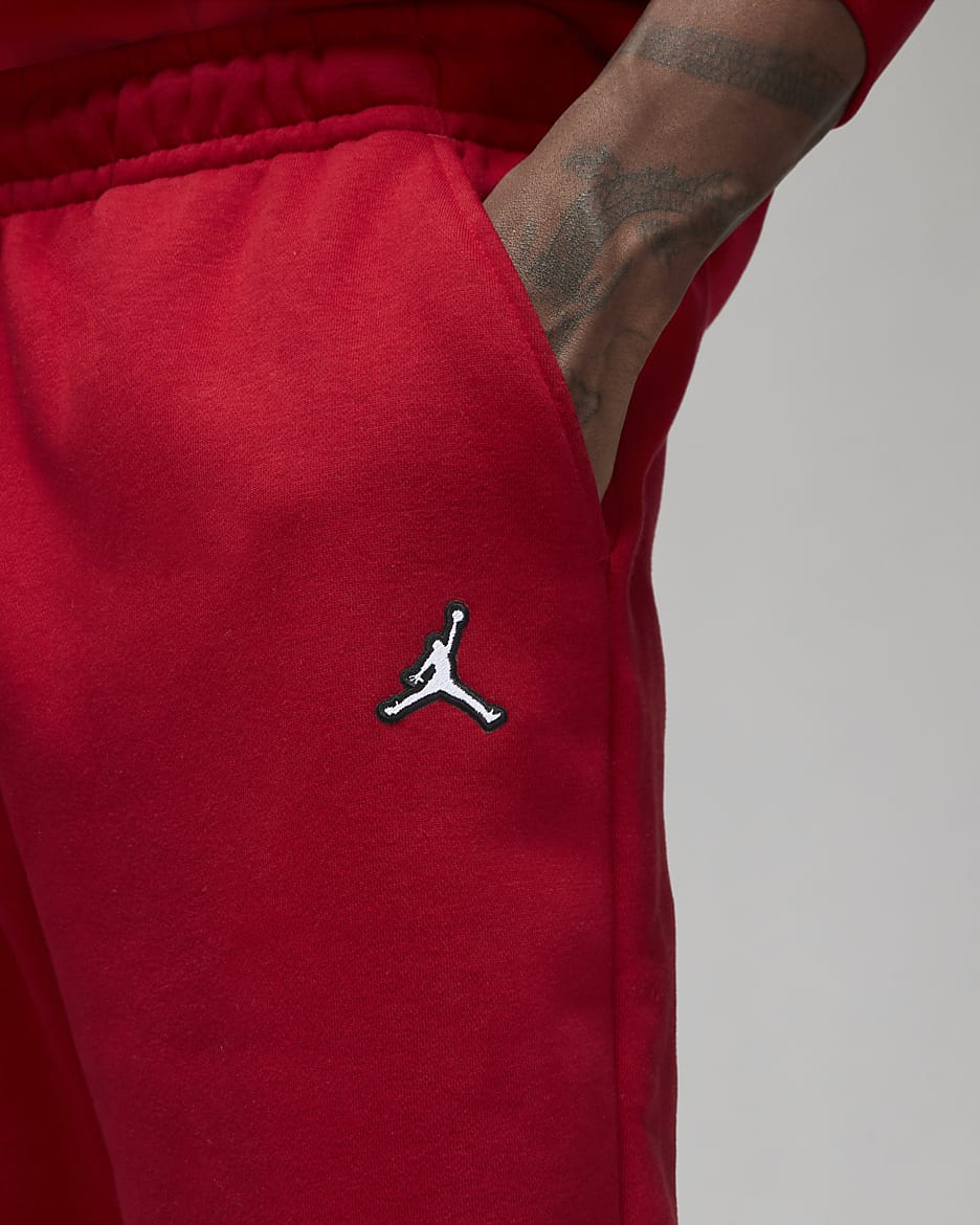Jordan Brooklyn Fleece Men's Trousers - Gym Red/Gym Red/White