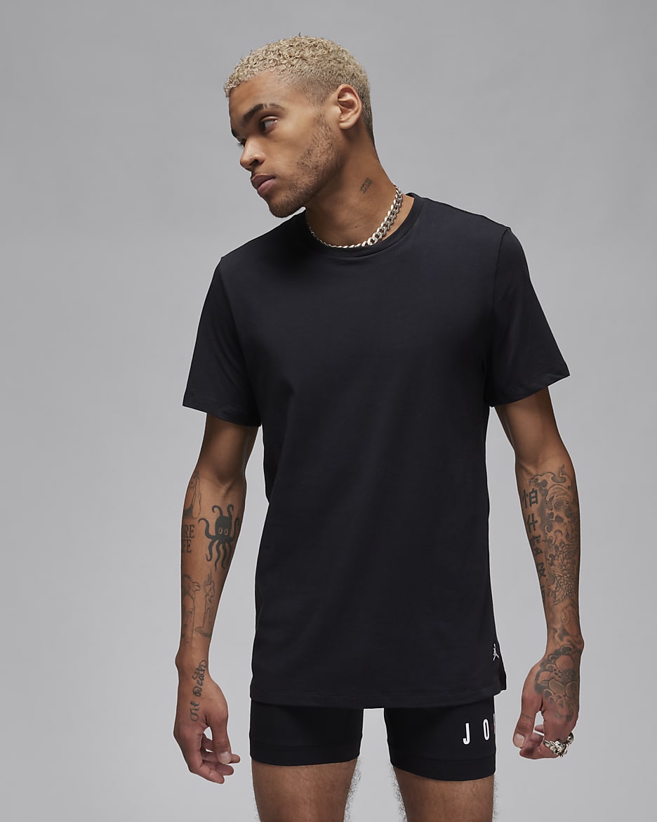 Playeras Flight Base para hombre (paquete de 2) Jordan - Negro