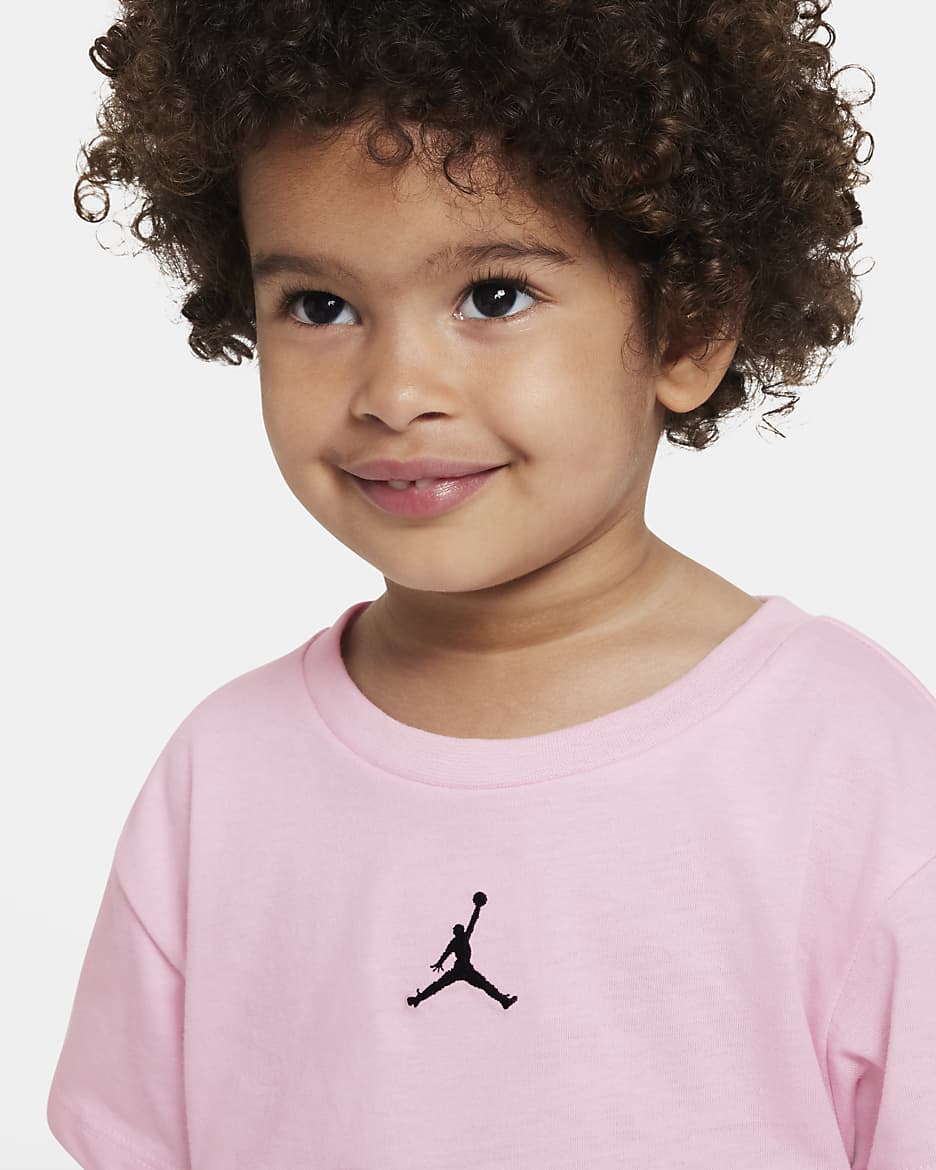 Jordan Conjunto de camiseta y pantalón corto - Bebé (12-24M) - Pink Foam