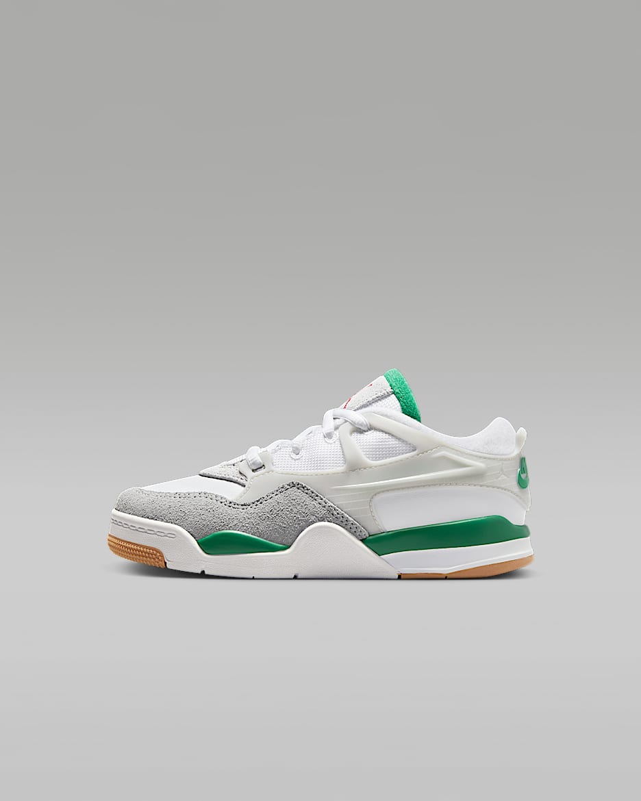 Παπούτσια Jordan 4 RM για μικρά παιδιά - Λευκό/Neutral Grey/Wolf Grey/Pine Green