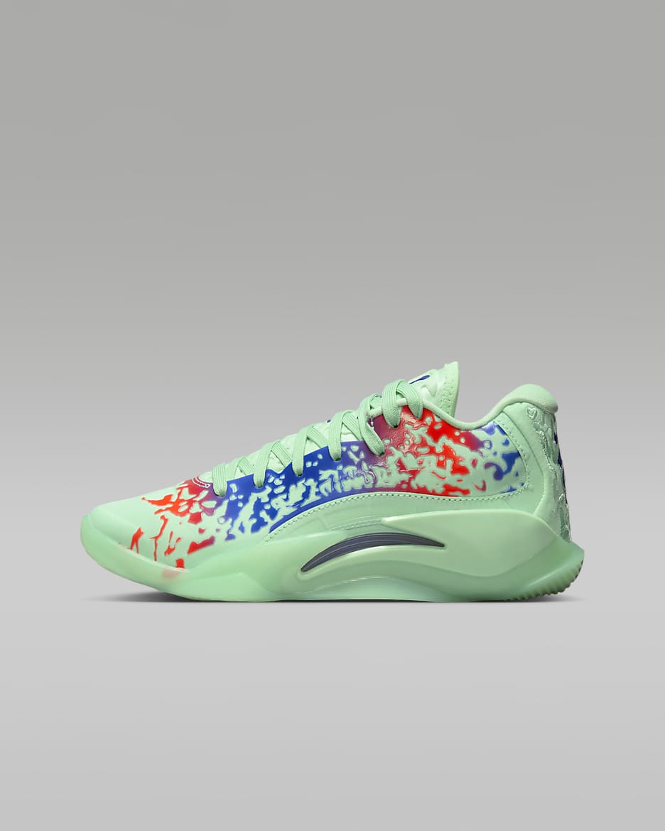 Zion 3 "Mud, Sweat, and Tears" Genç Çocuk Basketbol Ayakkabısı - Mint Foam/Psychic Purple/Flash Crimson/Concord