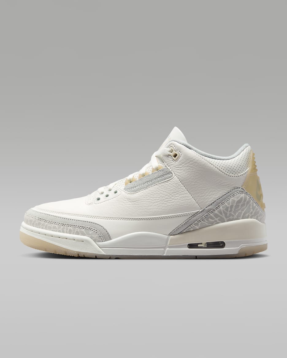 Air Jordan 3 Retro Craft 'Ivory' Men's Shoes - Ivory/Cream/Grey Mist