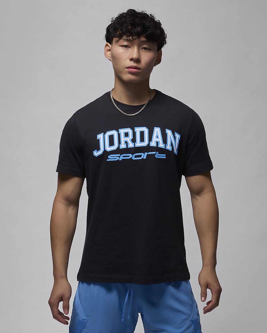 Playera Dri-FIT para hombre Jordan Sport - Negro/Azul leyenda