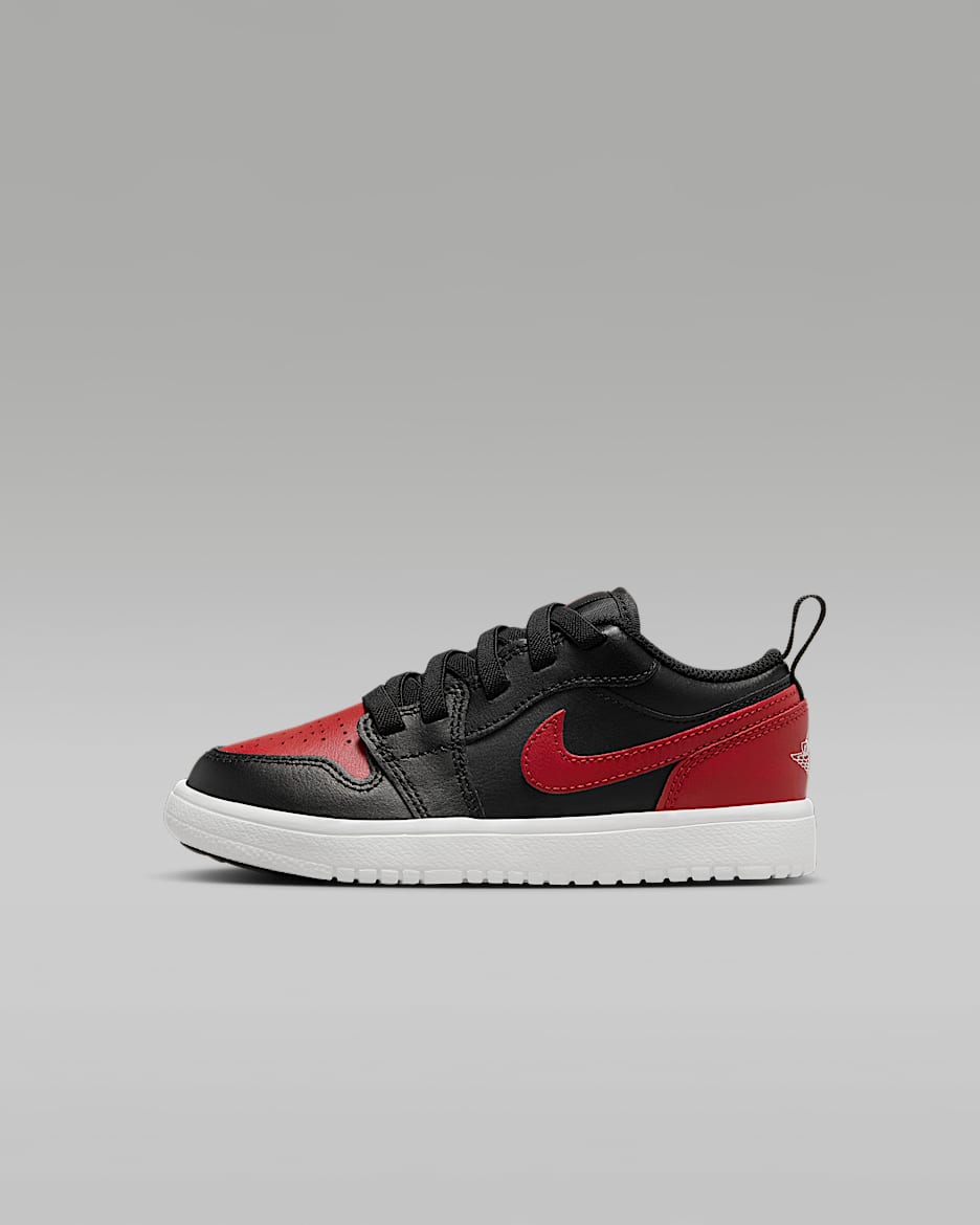 Bota Jordan 1 Low Alt pro malé děti - Černá/Summit White/Varsity Red