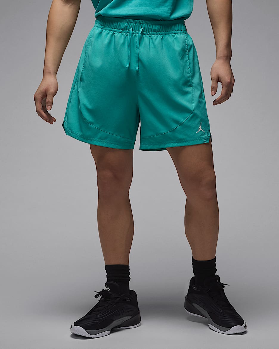 Shorts de tejido Woven Jordan Dri-FIT Sport para hombre - Azul verdoso lavado/Blanco