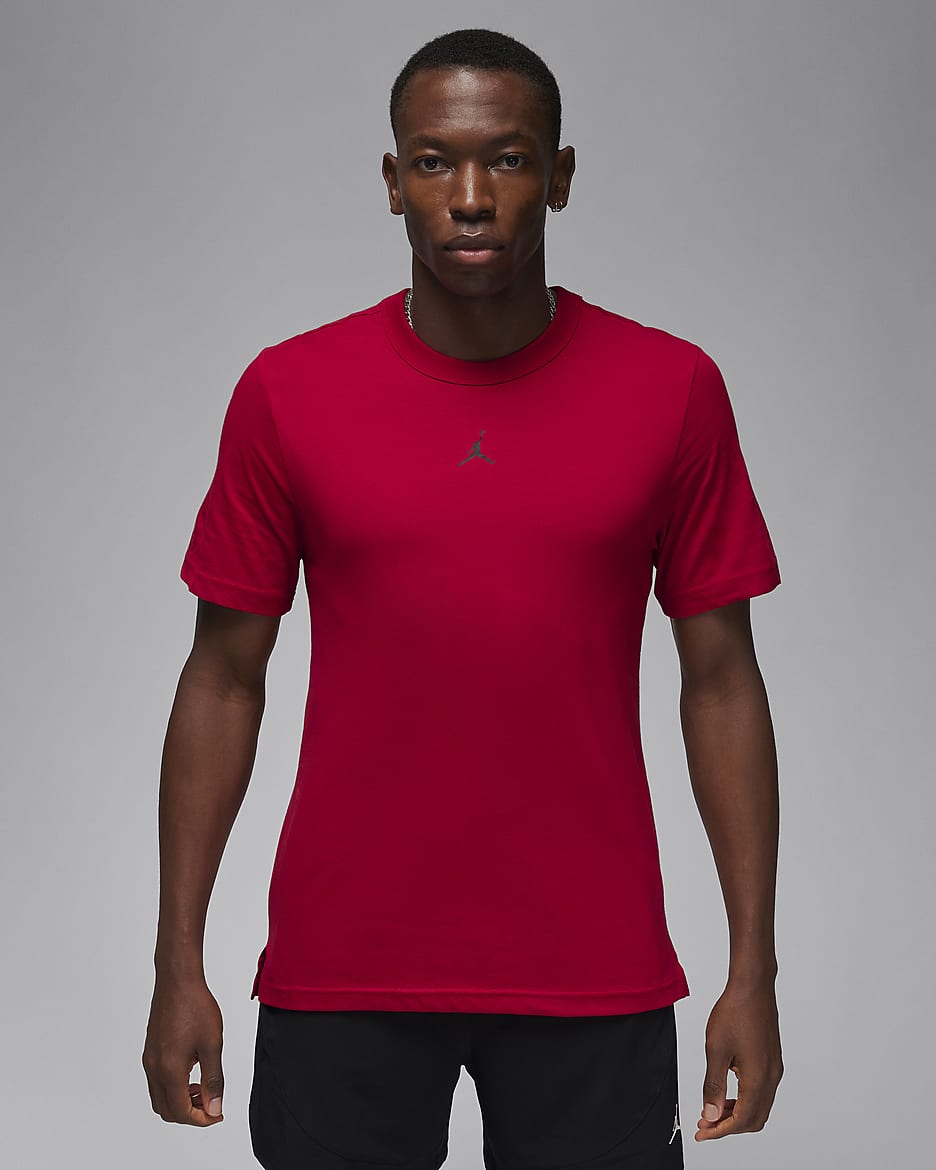 Jordan Sport Men's Dri-FIT Short-Sleeve Top - Gym Red/Black