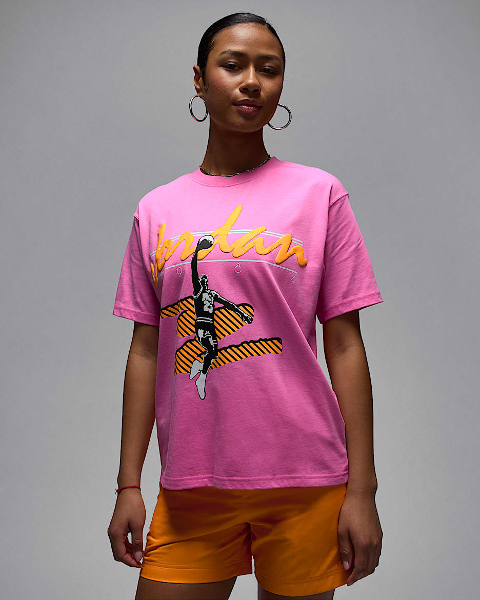 Playera con gráfico para mujer Jordan MVP - Rosa alegre