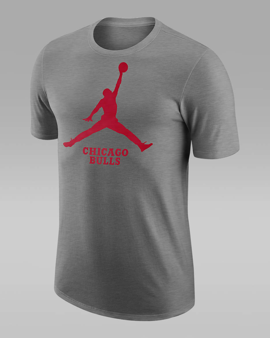 Chicago Bulls Essential Men's Jordan NBA T-Shirt - Dark Grey Heather