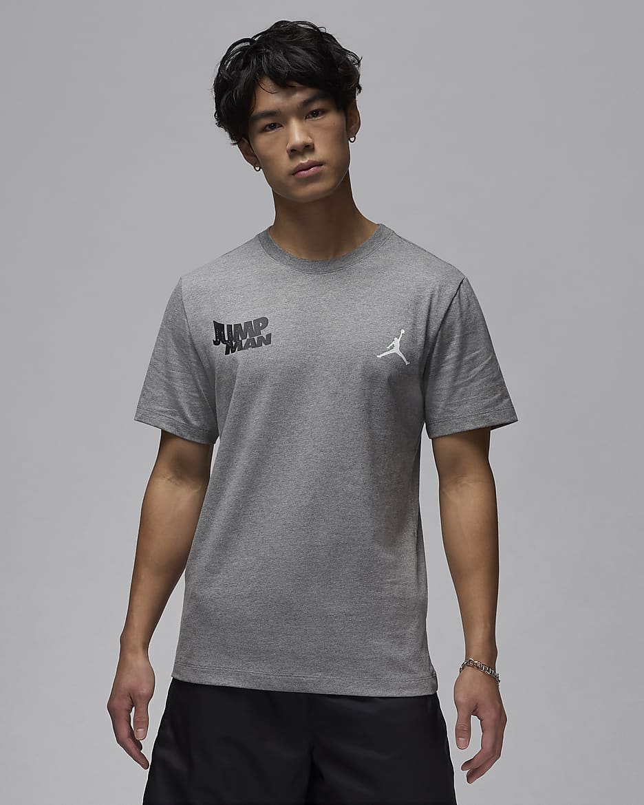 Jordan Brand Men's T-Shirt - Carbon Heather/Black/White