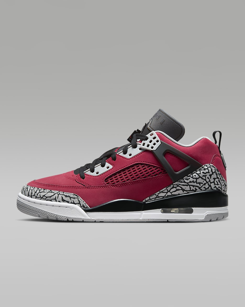 รองเท้าผู้ชาย Jordan Spizike Low - Gym Red/Wolf Grey/Cool Grey/ดำ