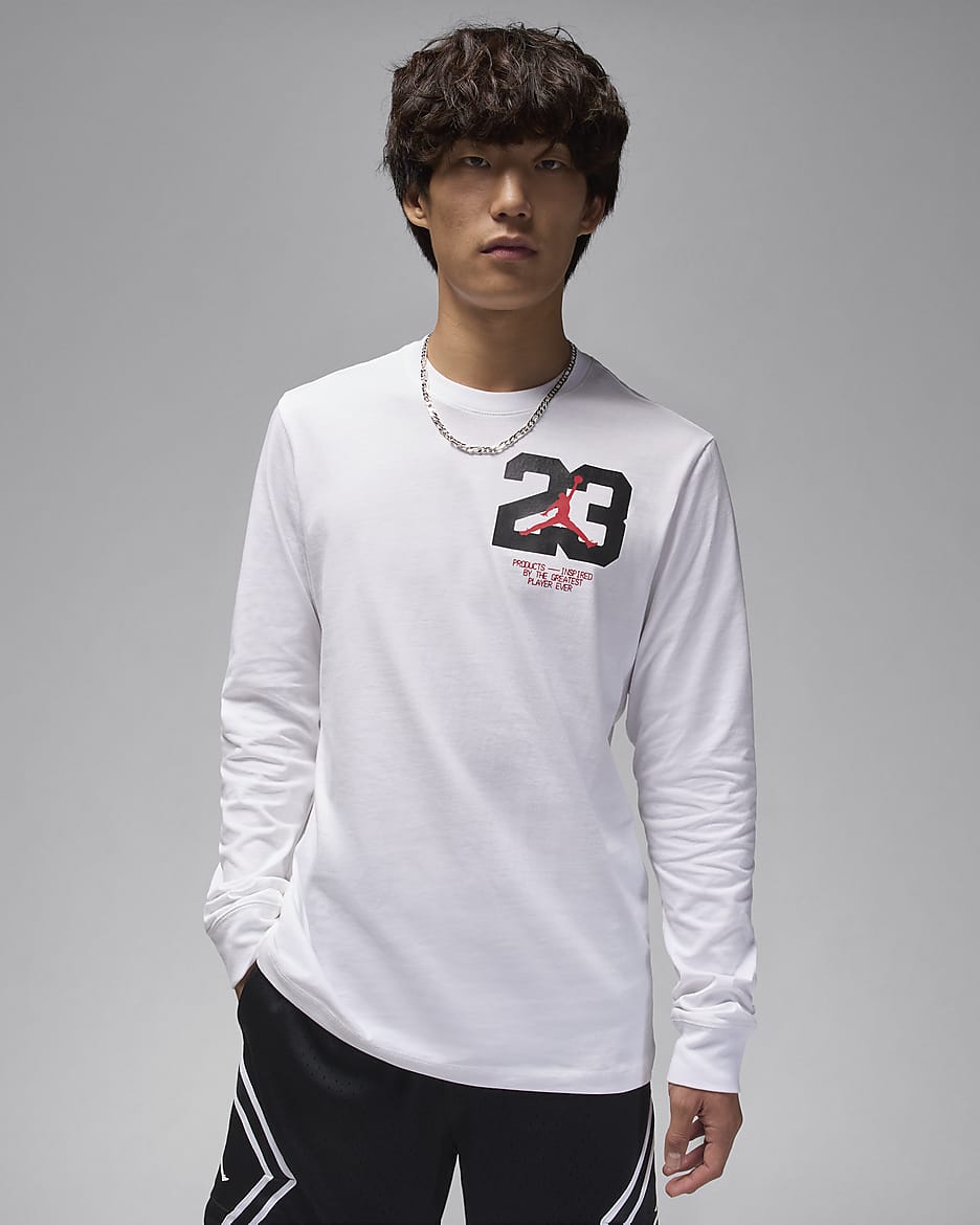 Jordan Sport Men's Long-Sleeve T-Shirt - White