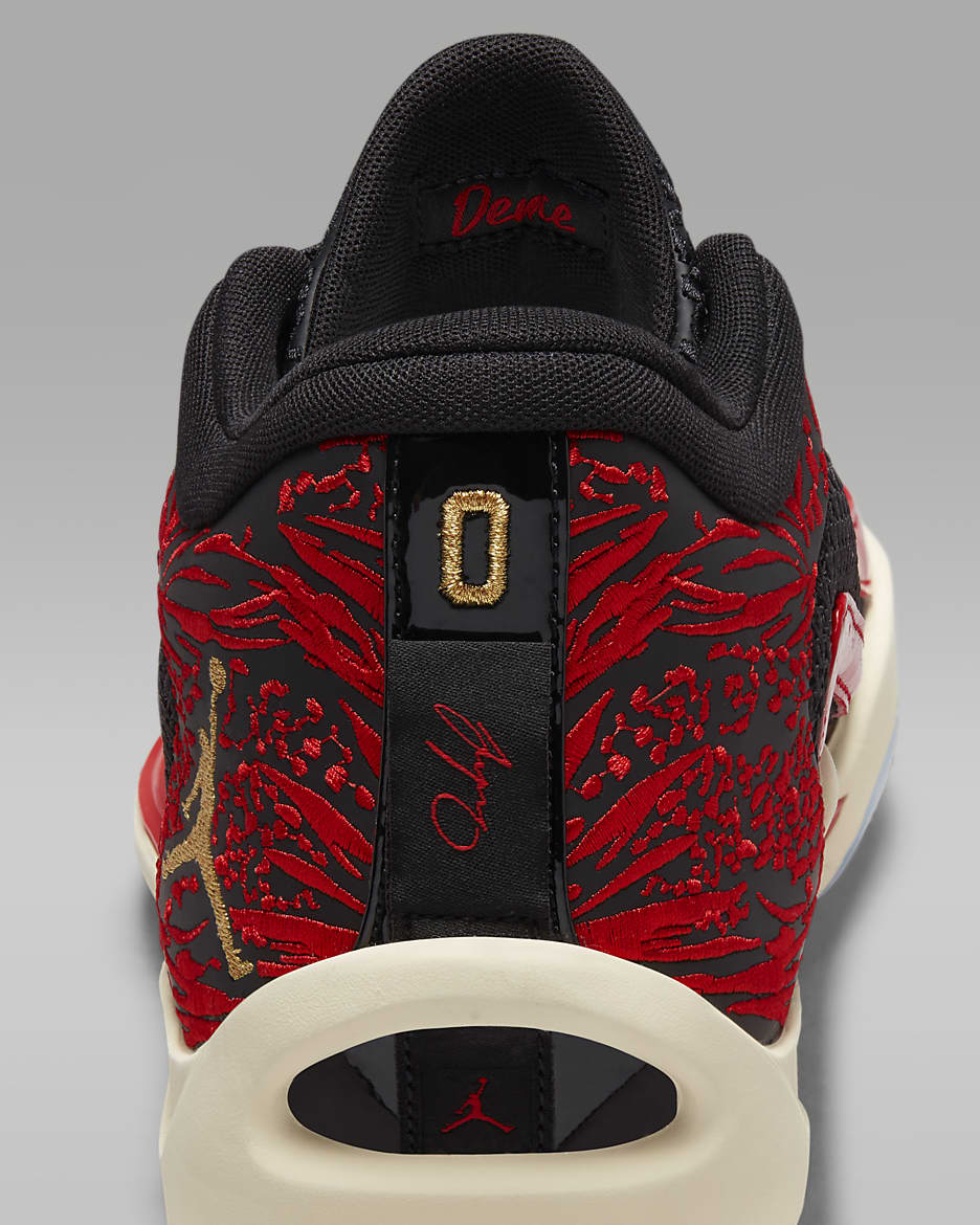 Tatum 1 "Zoo" PF Basketball Shoes - Black/University Red/Beach/Metallic Gold