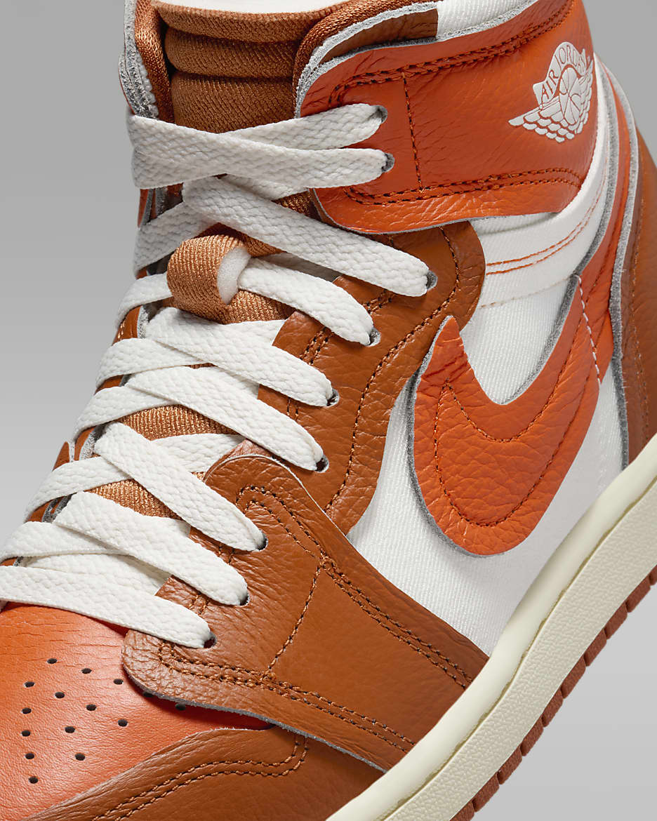 Sapatilhas Air Jordan 1 High Method of Make para mulher - Laranja Desert/Laranja Brilliant/Coconut Milk/Sail