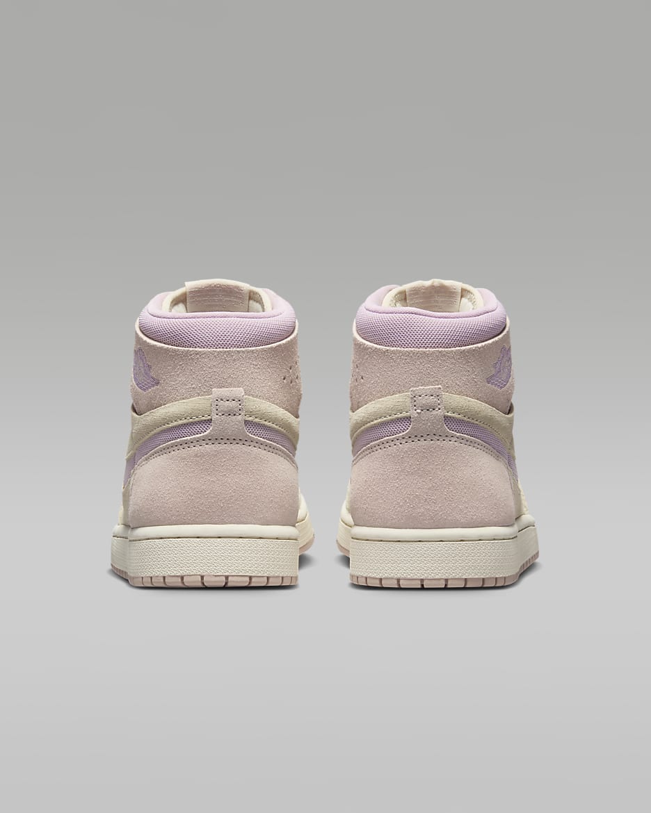 Air Jordan 1 Zoom CMFT 2 Women's Shoes - Muslin/Particle Beige/Sail/Plum Chalk