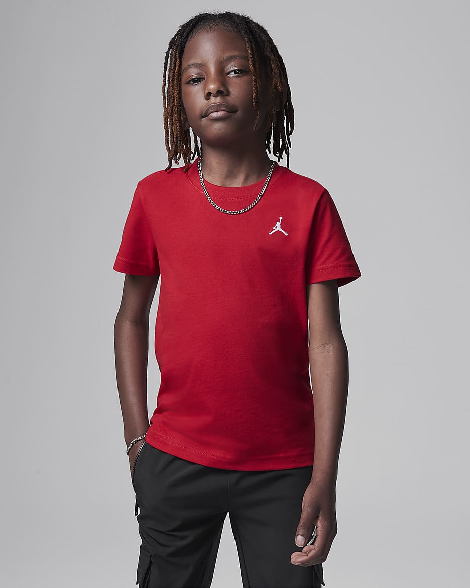 Jordan Little Kids' Jumpman Air Embroidered T-Shirt - Gym Red