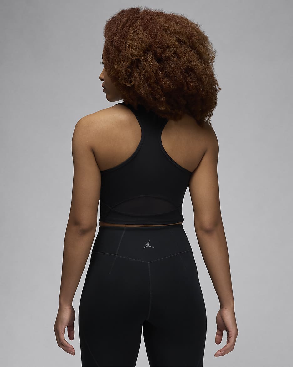 Débardeur moulant Jordan Sport pour femme - Noir/Off Noir