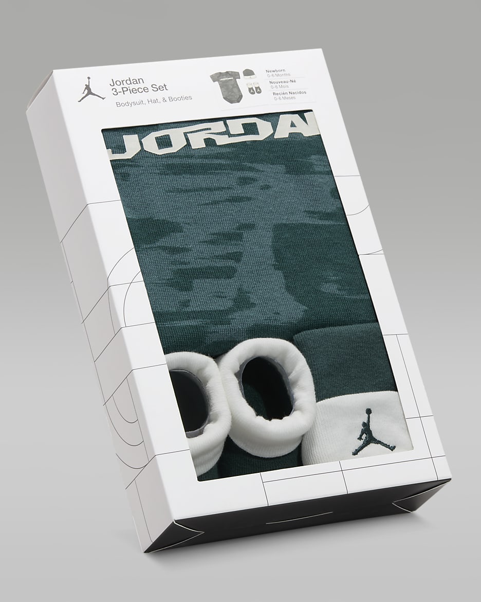 Jordan MVP 3-teiliges Box-Set (Babys, 0–9 M) - Oxidized Green