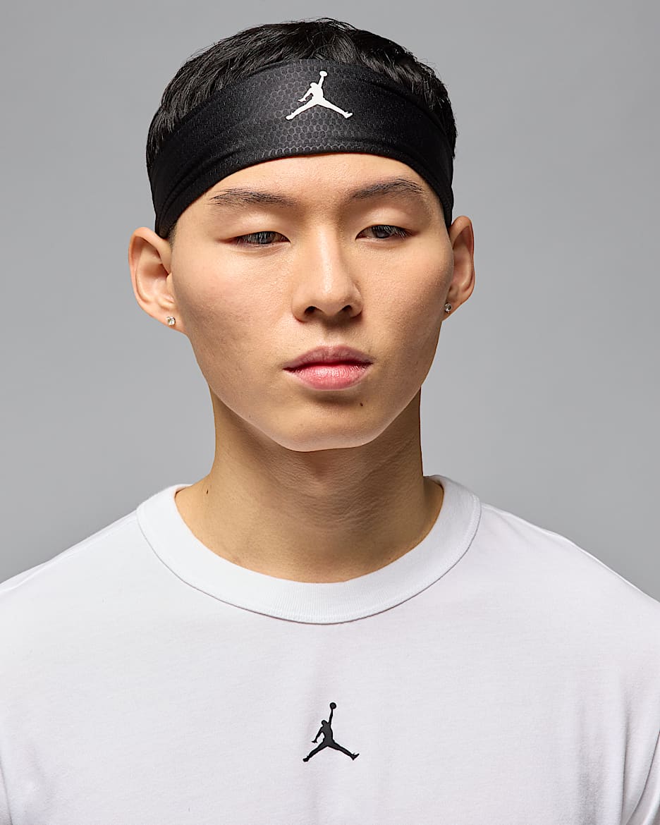Bandeau réglable Jordan Performance Sport Dri-FIT - Noir/Blanc