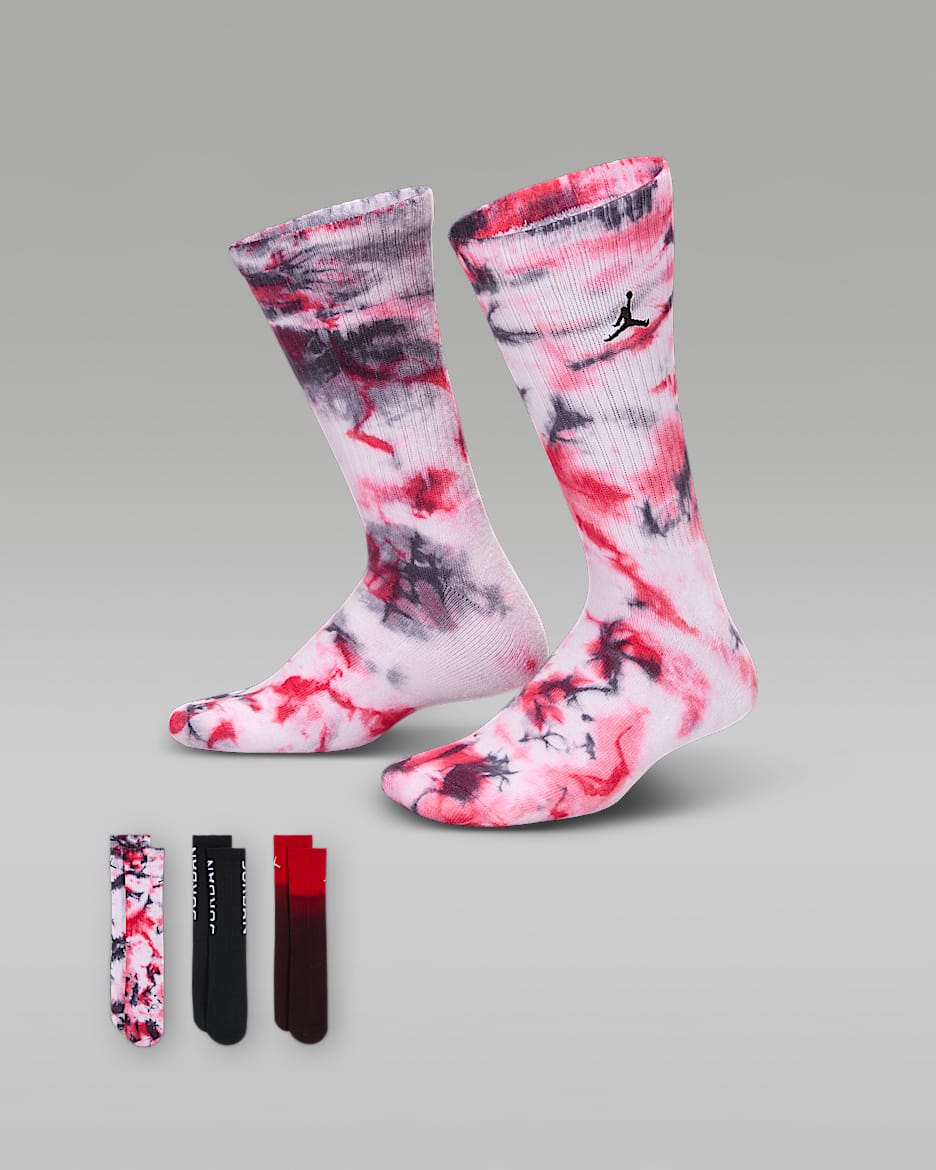 Calze Poolside di media lunghezza Jordan Essentials (3 paia) – Ragazzo/a - Nero
