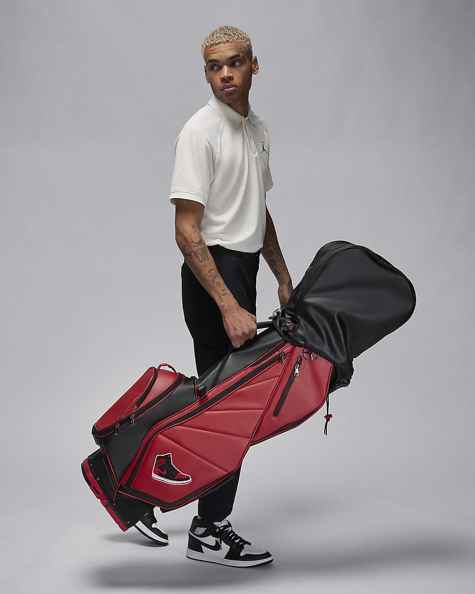 Jordan Fade Away Luxe 6-Way Golf Bag - Red/Black/Black