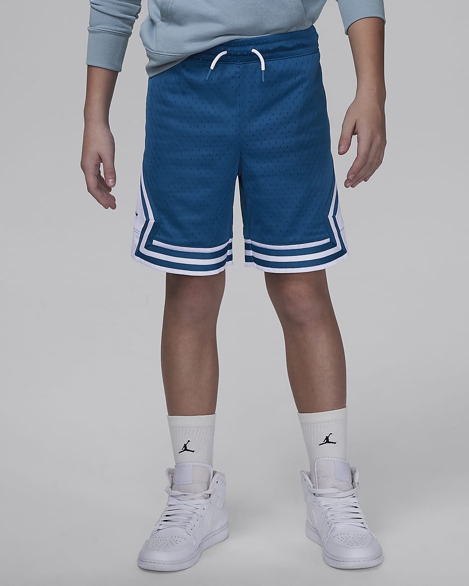Jordan Dri-FIT Big Kids' (Boys) Mesh Shorts - Industrial Blue