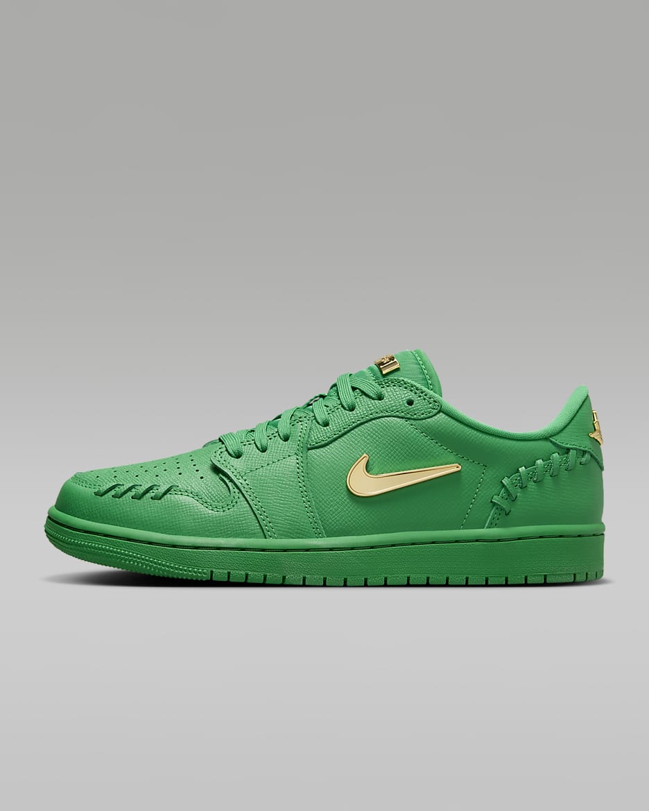 Air Jordan 1 Low Method of Make Women's Shoes - Lucky Green/Metallic Gold