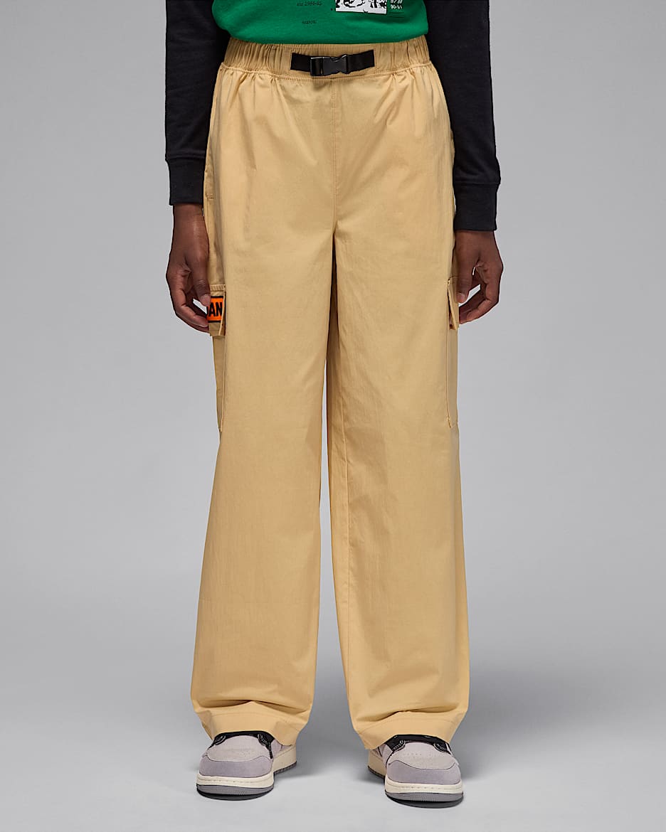 Jordan Big Kids' Deep Dish Woven Pants - Sesame