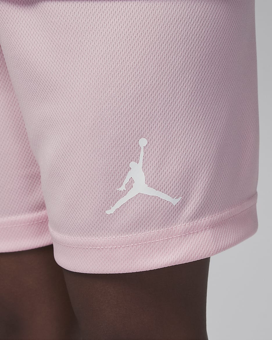 Conjunto de jersey de dos piezas para niños talla pequeña Jordan 23 Jersey - Espuma rosa