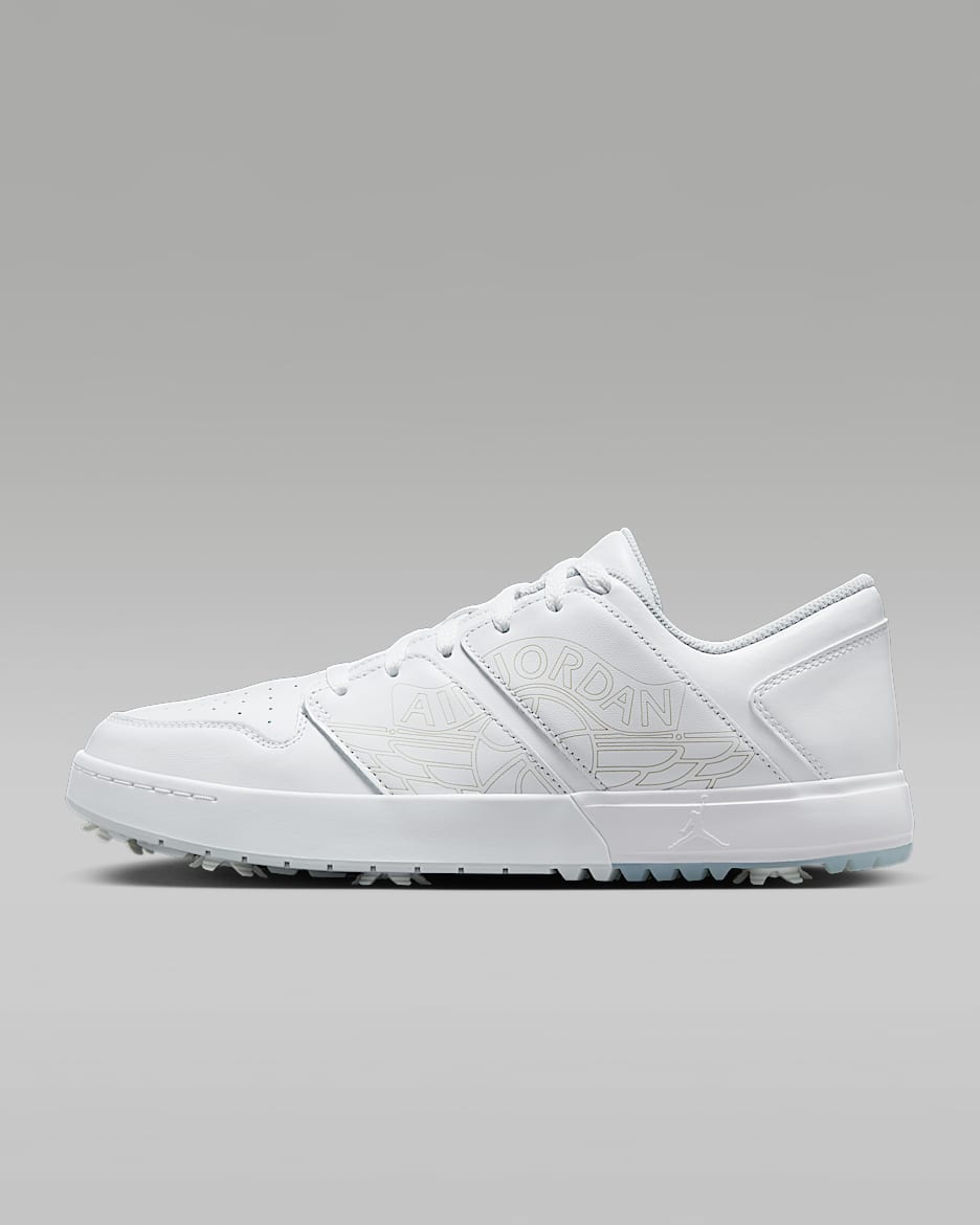 Jordan NU Retro 1 G Golf Shoes - White/Blue Tint/Pure Platinum