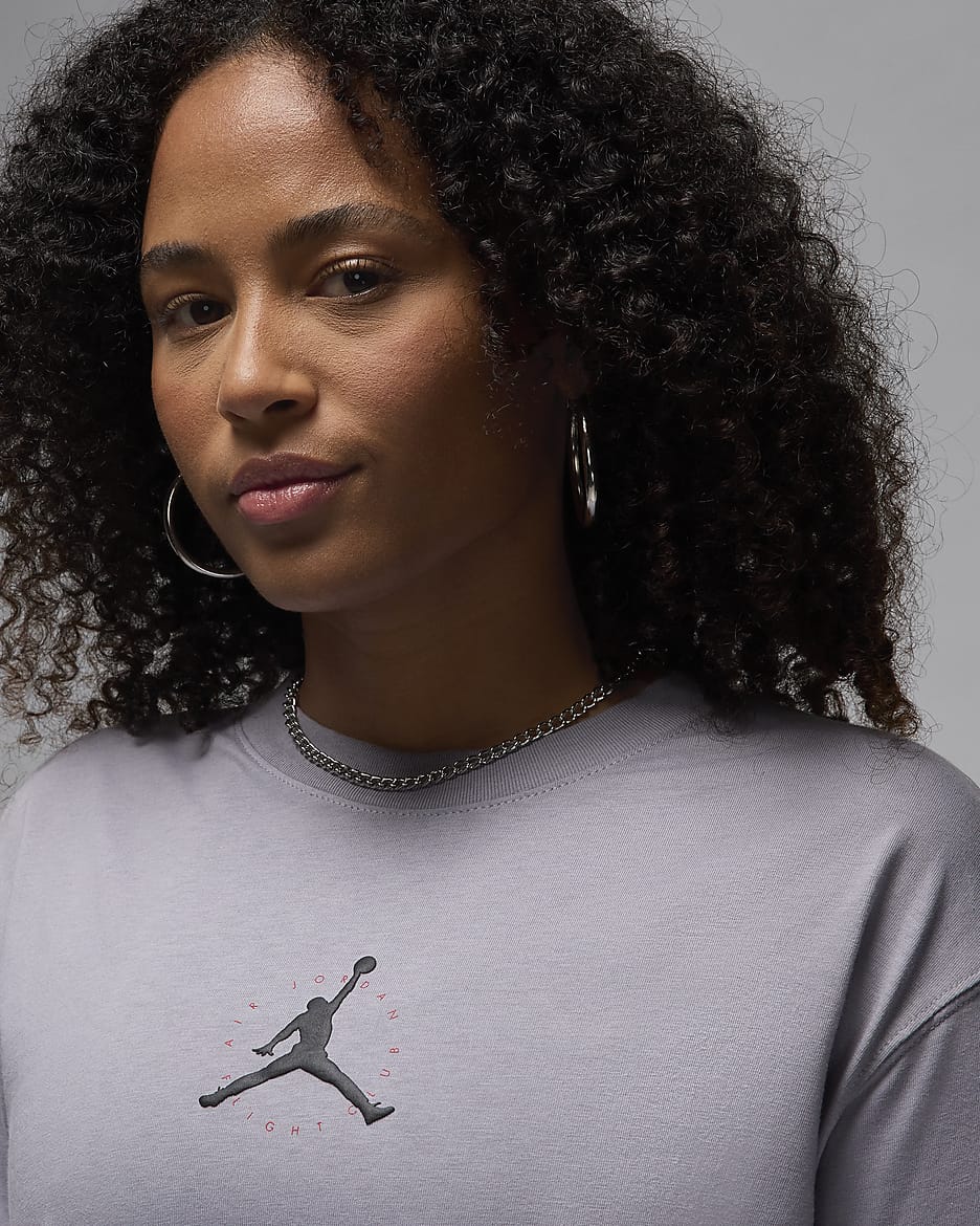 Playera para mujer Jordan Essential - Gris cemento