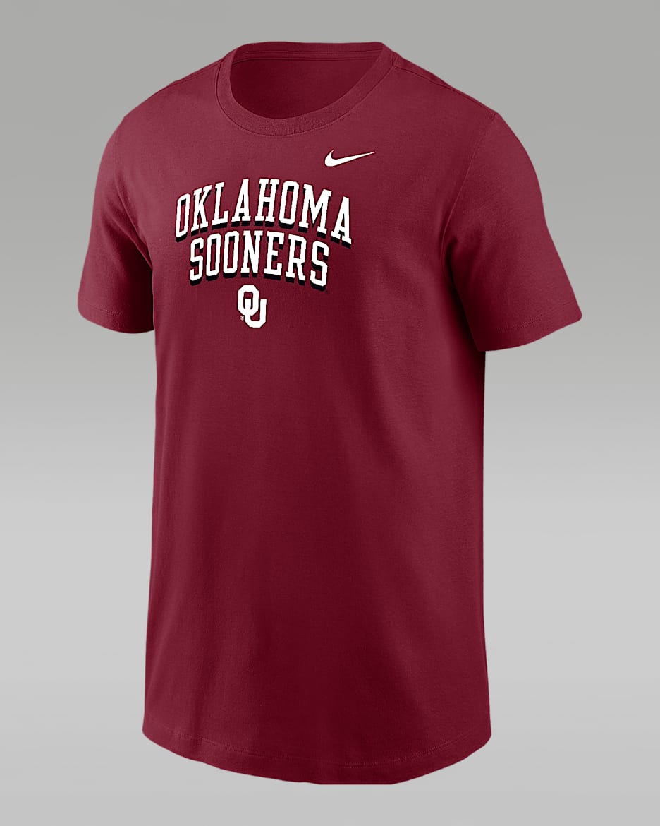 Oklahoma Big Kids' (Boys') Nike College T-Shirt - Black