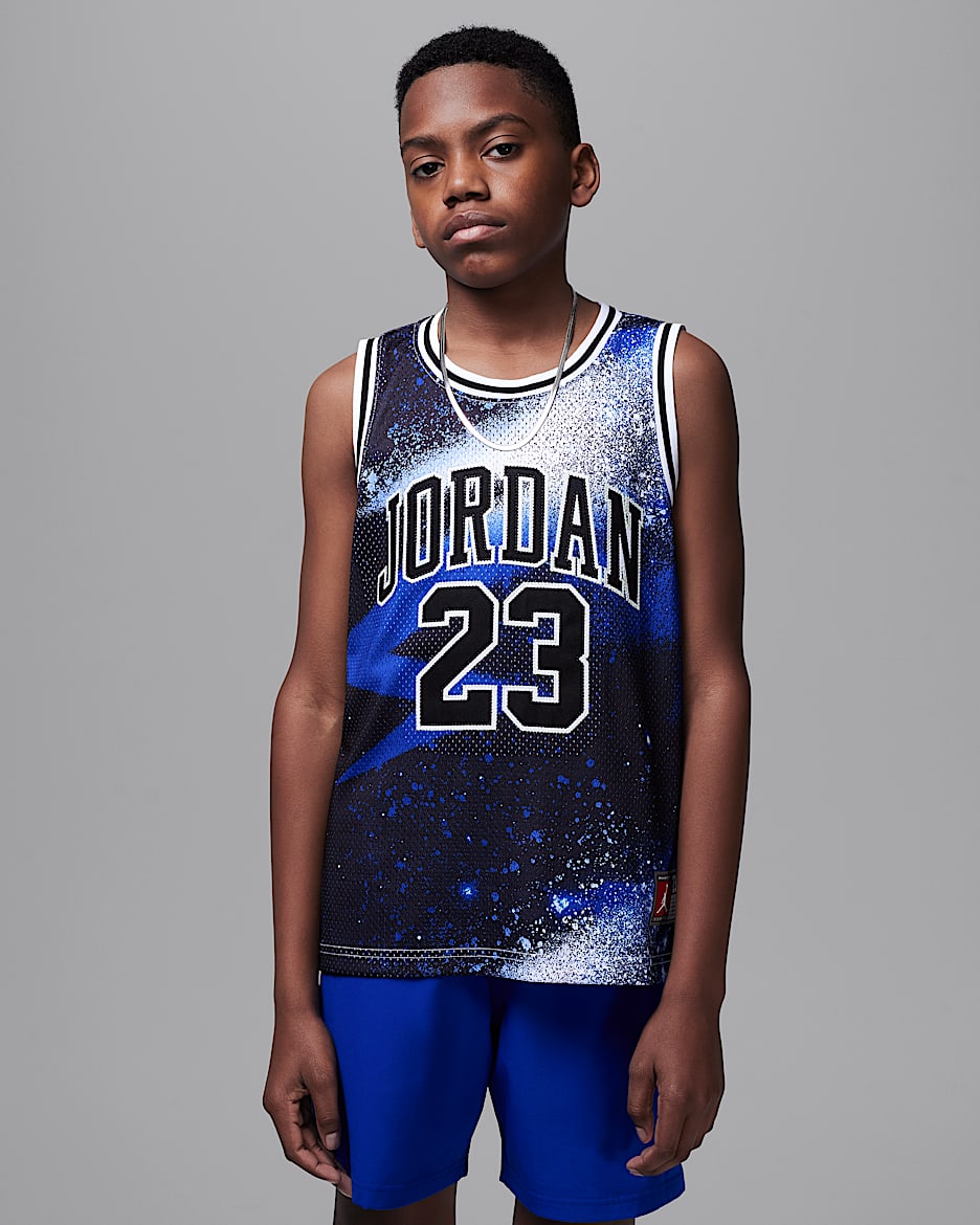 Jordan23 Big Kids' Printed Jersey - Black
