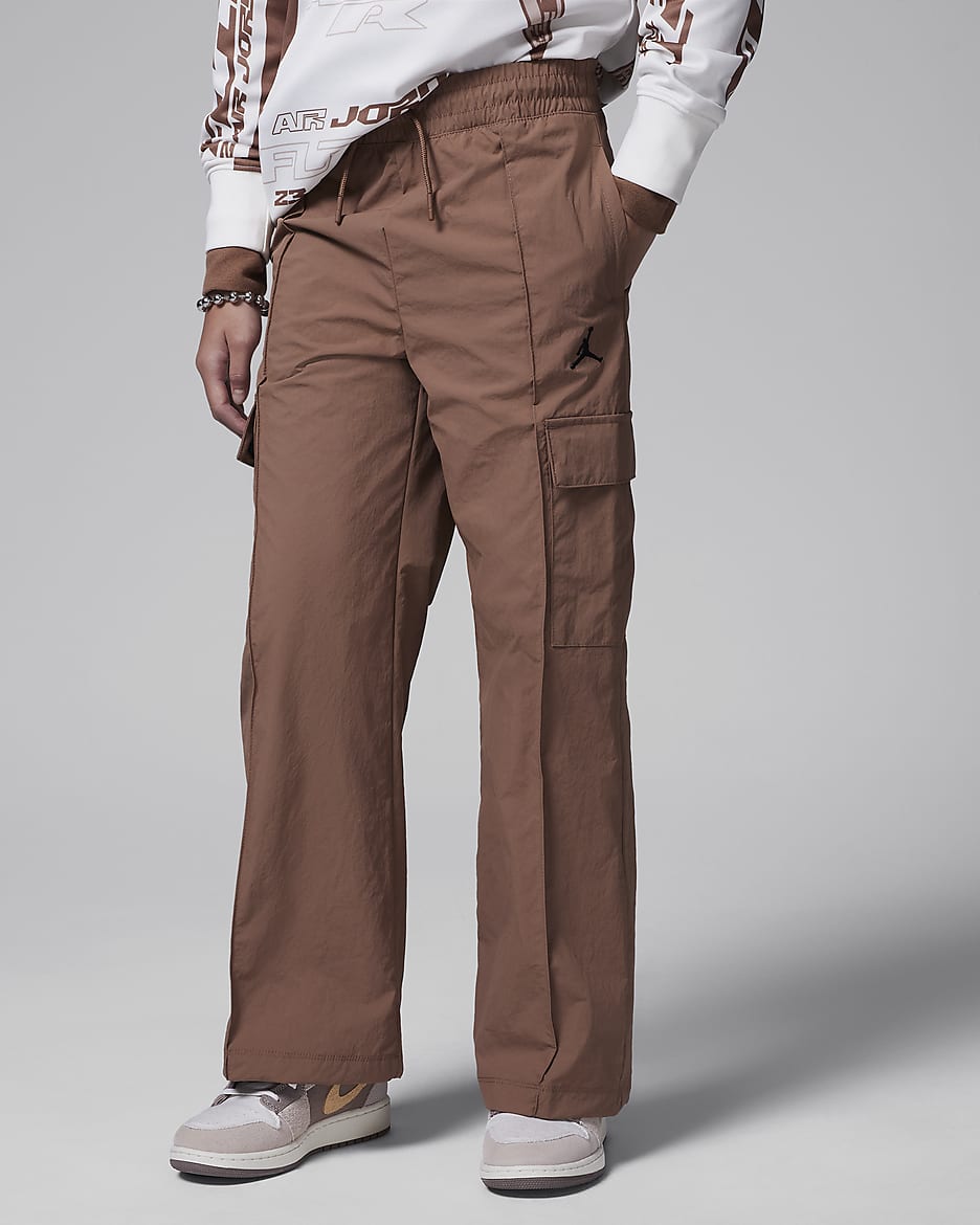 Jordan Big Kids' Double Cargo Woven Pants - Archaeo Brown