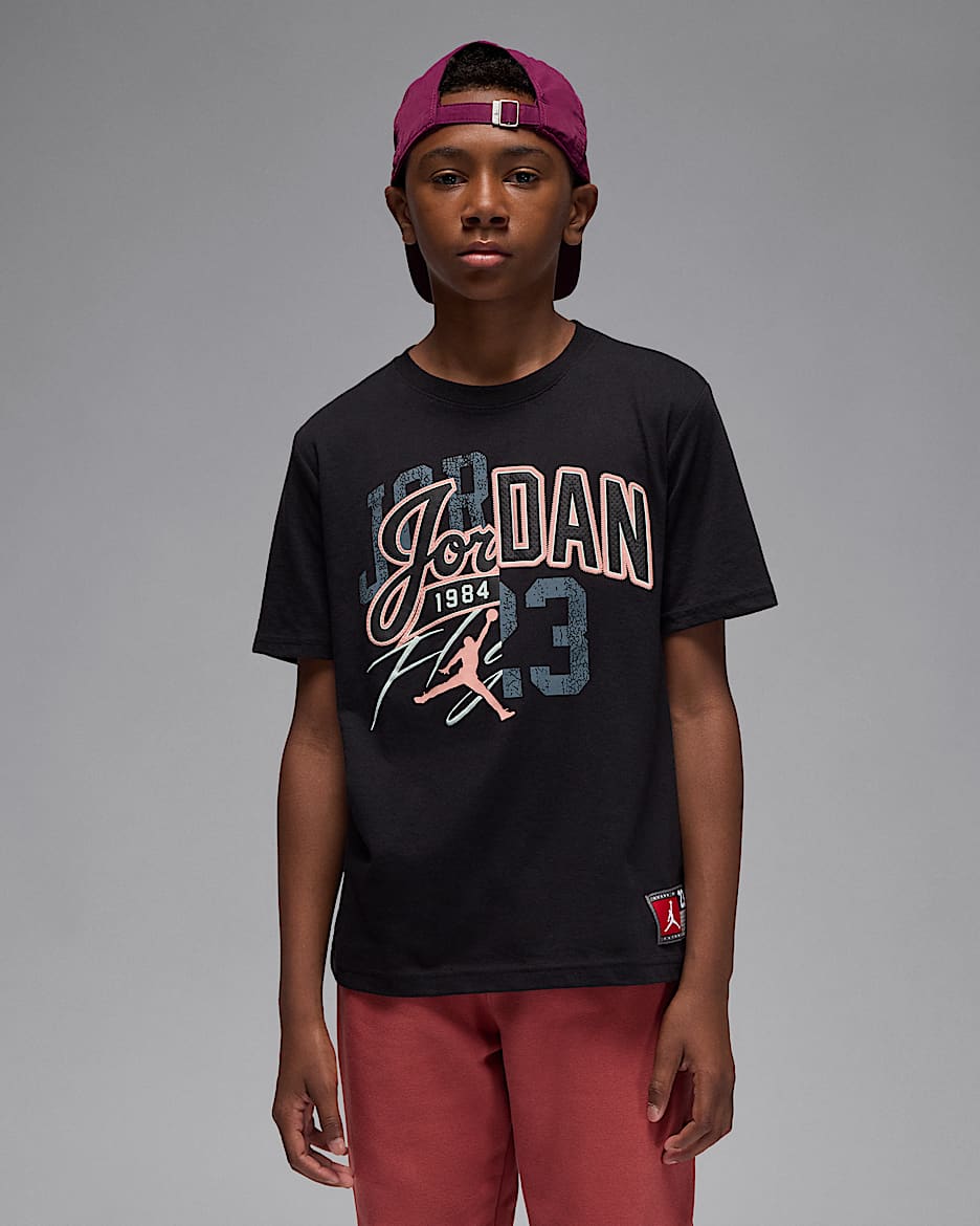 Jordan Big Kids' Varsity Split T-Shirt - Black