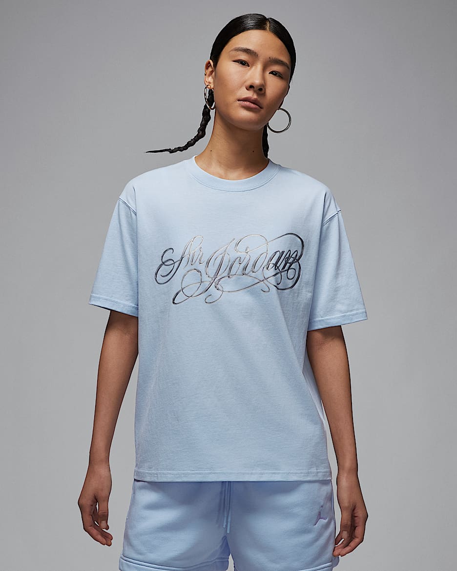 Jordan Women's Graphic T-Shirt - Hydrogen Blue
