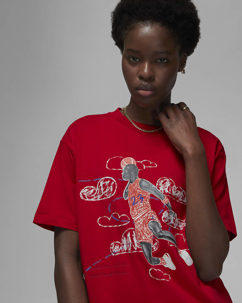 Jordan Artist Series by Parker Duncan Women's T-Shirt - Gym Red