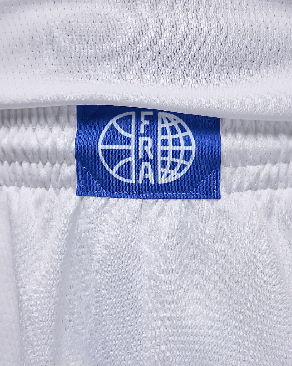 Frankrijk Limited Home Jordan basketbalshorts voor heren - Wit/Hyper Royal