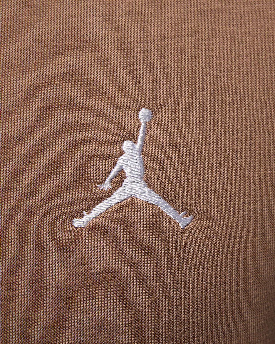 Sweat à capuche et zip Jordan Brooklyn Fleece pour homme - Archaeo Brown/Blanc