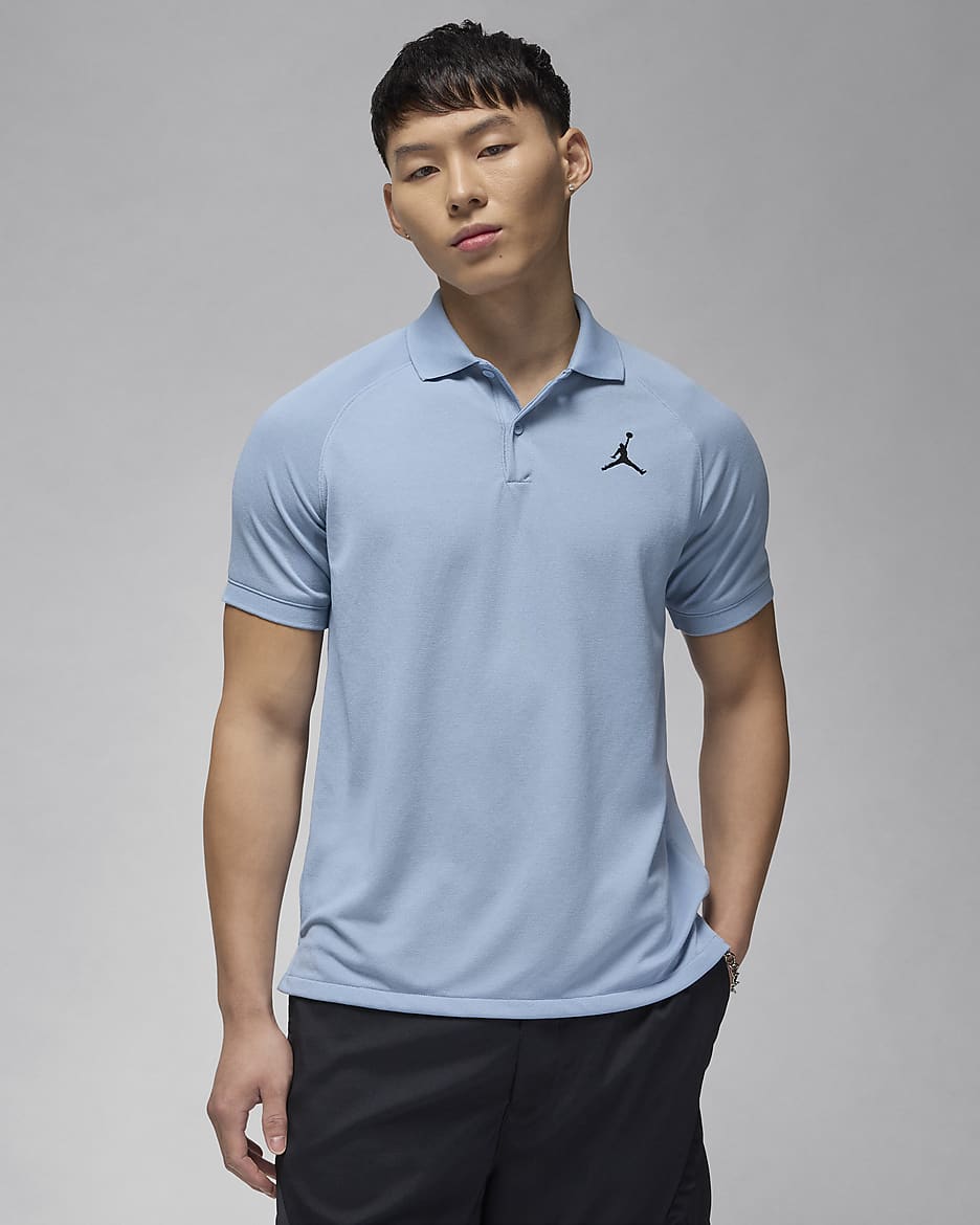 Jordan Dri-FIT Sport Men's Golf Polo - Blue Grey/Black